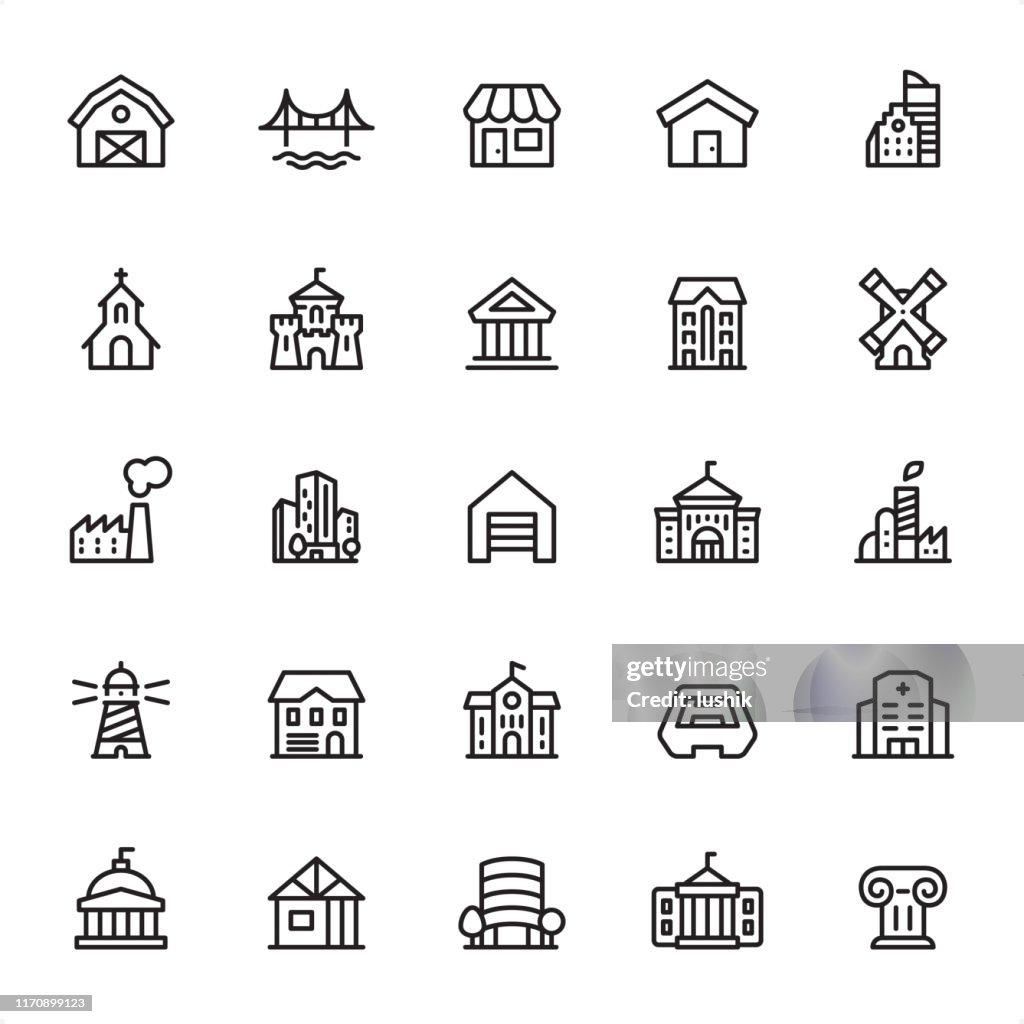 Architecture - Outline Icon Set