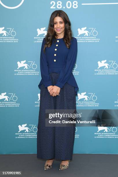 Dhay attends "The Perfect Candidate" photocall during the 76th Venice Film Festival at Sala Grande on August 29, 2019 in Venice, Italy.