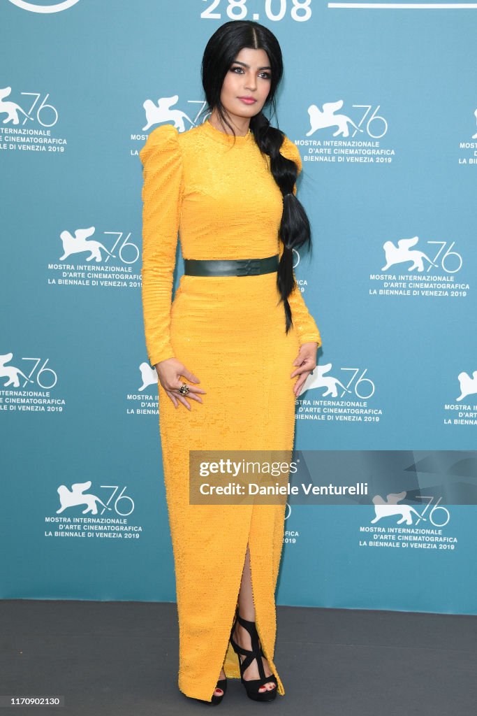 Mila Alzahrani attends "The Perfect Candidate" photocall during the