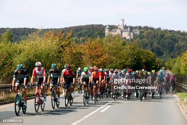 Marcus Burghardt of Germany and Team Bora-Hansgrohe / Emanuel Buchmann of Germany and Team Bora-Hansgrohe / Frederik Frison of Belgium and Team Lotto...