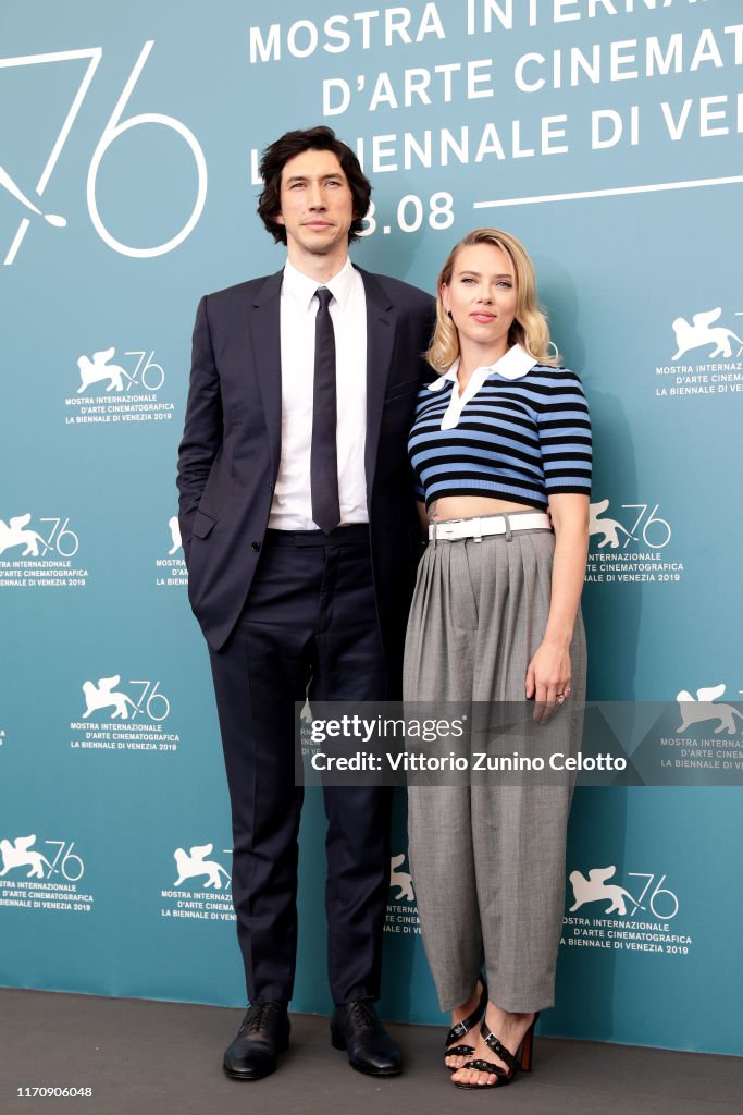 "Marriage Story" Photocall - The 76th Venice Film Festival