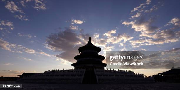 the temple of heaven - 皇帝 stock-fotos und bilder