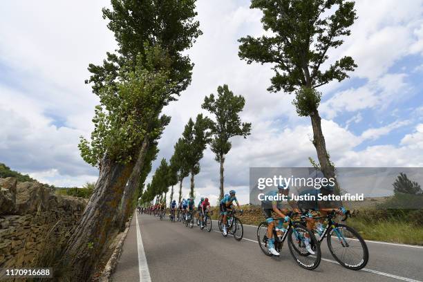 Gorka Izagirre Insausti of Spain and Astana Pro Team / Dario Cataldo of Italy and Astana Pro Team / Luis León Sánchez of Spain and Astana Pro Team /...