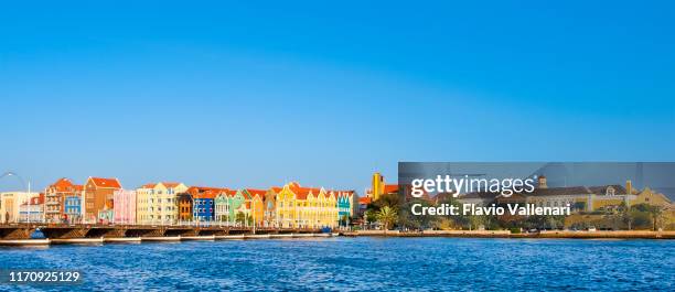 curacao, willemstad - punda district - willemstad stock pictures, royalty-free photos & images