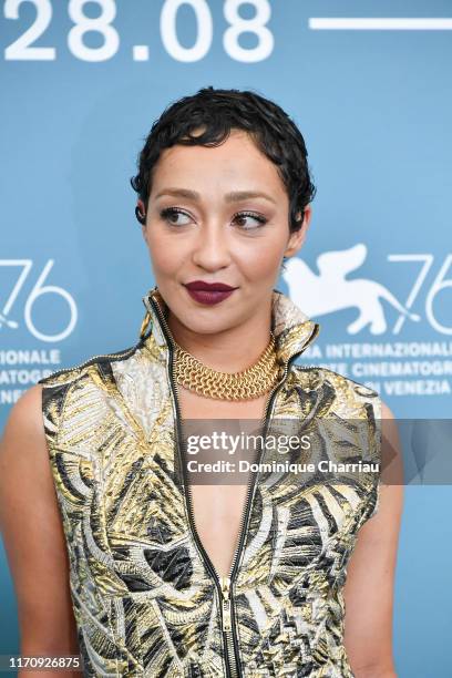 Ruth Negga attends "Ad Astra" photocall during the 76th Venice Film Festival at Sala Grande on August 29, 2019 in Venice, Italy.