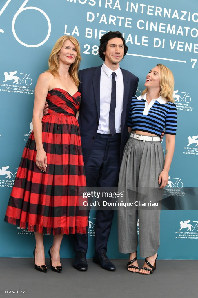 "Marriage Story" Photocall - The 76th Venice Film Festival