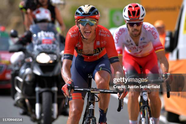 Dylan Teuns of Belgium and Team Bahrain-Merida / Jesus Herrada Lopez of Spain and Team Cofidis Solutions Credits / during the 74th Tour of Spain...