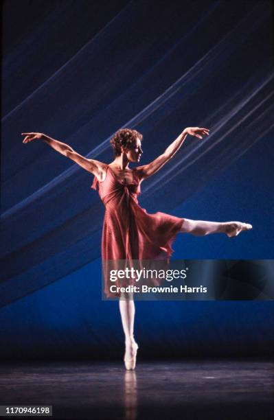 Russian-born prima ballerina and choreographer Natalia Makarova in 'Two Duets' for PBS' 'Dance In America,' New York, New York, January 15, 1980.