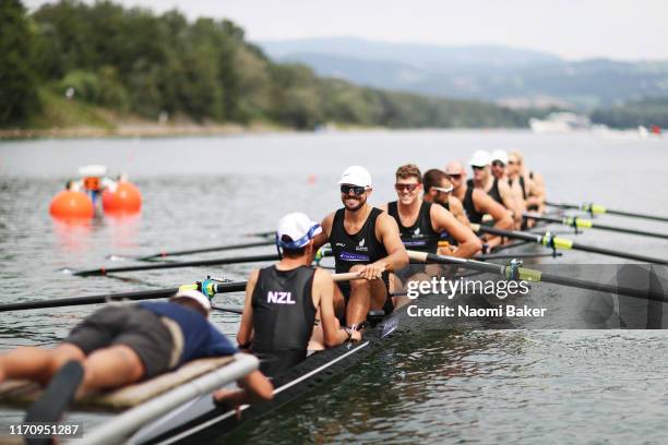 James Lassche, Hamish Bond, Shaun Kirkham, Mahe Drysdale, Brook Robertson, Phillip Wilson, Matt MacDonald, Stephen Jones and coxswain Sam Bosworth of...