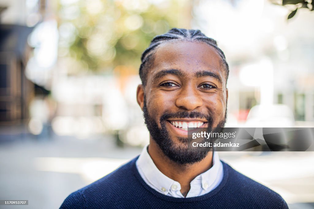 Generic Getty Man Handsome Black Man Smiling