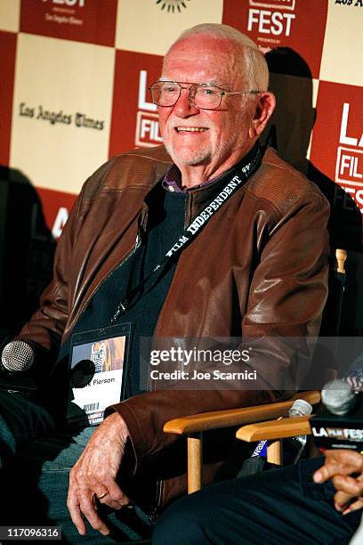 Screenwriter Frank Pierson attends A Conversation: Remembering Sidney Lumet during the 2011 Los Angeles Film Festival held at Regal Cinemas L.A. LIVE...