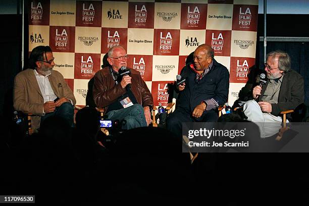 Actor Andy Garcia, screenwriter Frank Pierson, musician Quincy Jones and film critic Kenneth Turan attend A Conversation: Remembering Sidney Lumet...