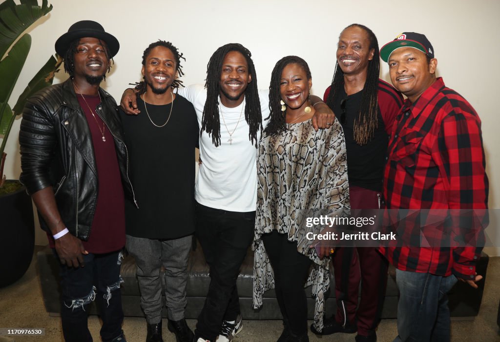 Sir Rnb Singer SiR poses with his parents and brothers at his Album Listening Event ...