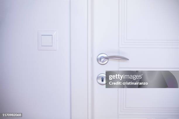 white door - white doorway stock pictures, royalty-free photos & images