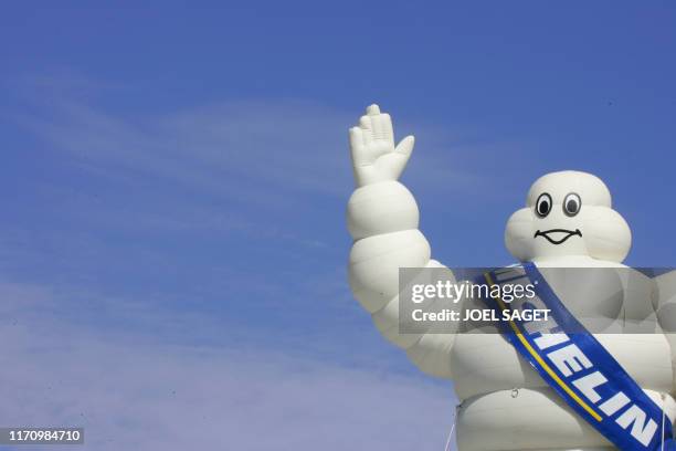 Bibendum Michelin is presented at the Paris Motor Show 28 September 2006. Over the course of the two-week show, which runs from September 30 to...