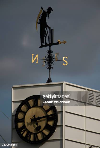 Father Time weathervane during day two of the 2nd Specsavers Ashes Test match at Lord's Cricket Ground on August 15, 2019 in London, England.