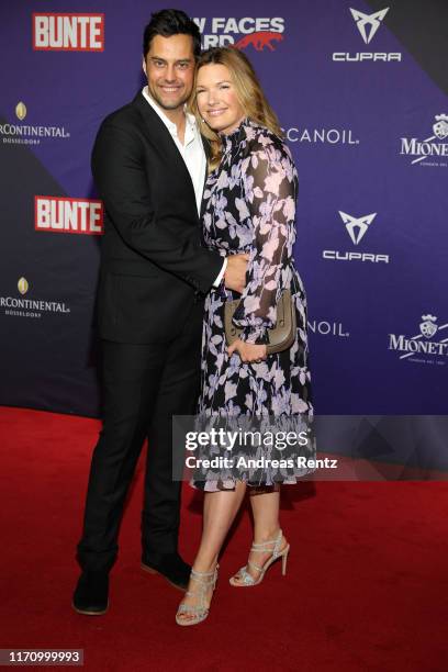 Roman Libbertz and Jessica Libbertz attends the Bunte "New Faces Award Music" on August 29, 2019 in Dusseldorf, Germany.