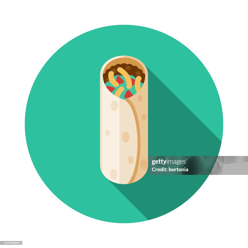 Burrito Mexican Food Icon
