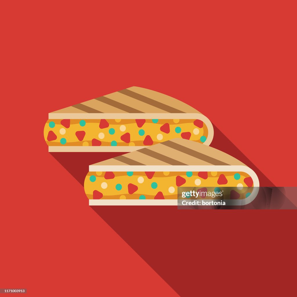 Quesadilla Mexican Food Icon