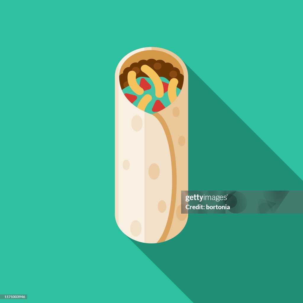 Burrito Mexican Food Icon