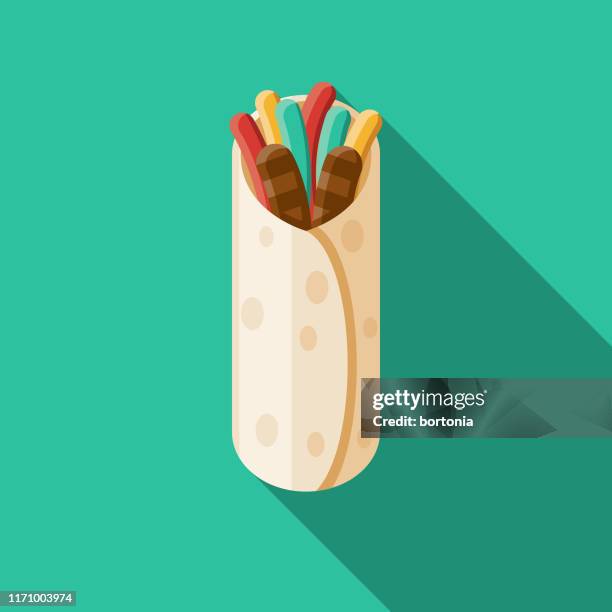 fajita mexican food icon - grilled vegetable fajita stock illustrations