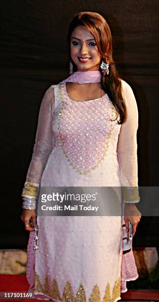 Adaa Khan during the Gold Awards 2011 held at Film City,Goregaon in Mumbai on June 18, 2011.