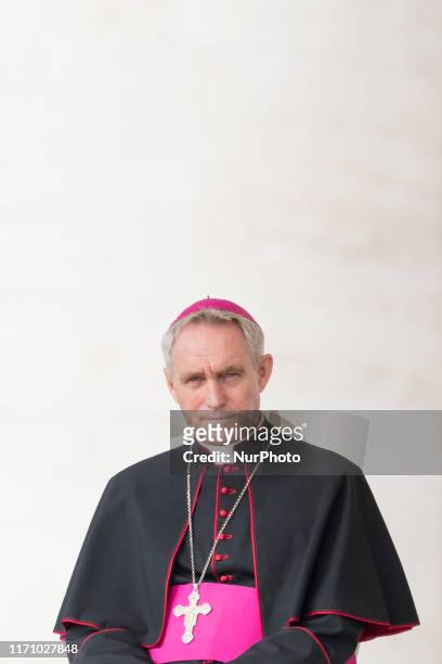 Archibishop Georg Ganswein during Pope Francis weekly general audience in St Peter Square at the Vatican, Wednesday, Sept 25, 2019.