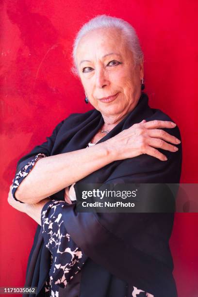Cristina Hoyos pose during the presentation of FLAMENCO REAL in the Real theater de Madrid. September 25, 2019 Spain