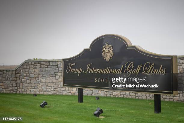 The current view of Donald Trump's golf course in Balmedie, Aberdeenshire pictured a day before the decision is made by Aberdeenshire Council if 550...