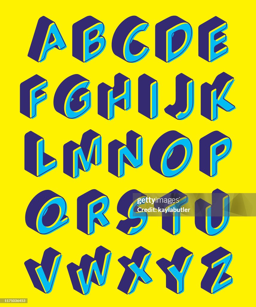 3D Alphabet Set