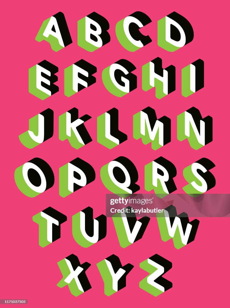 3D Alphabet Set