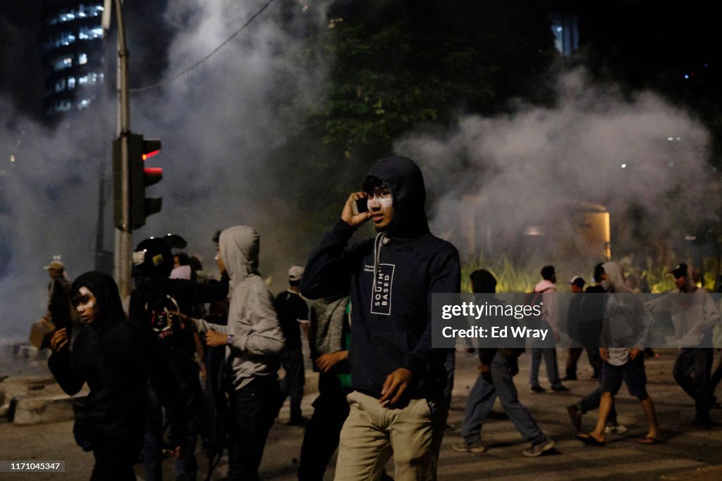 Indonesians Protest Against New Criminal Code In Jakarta