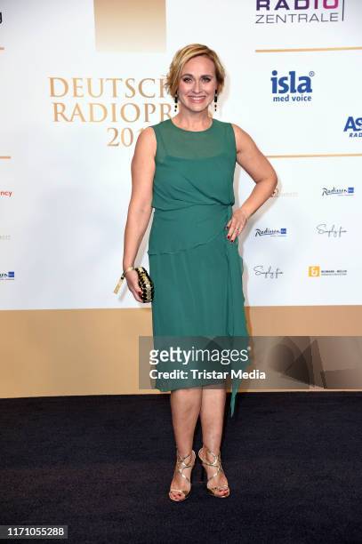 Caren Miosga attends the Deutscher Radiopreis at Elbphilharmonie on September 25, 2019 in Hamburg, Germany.