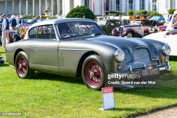 Aston Martin DB2/4 notchback by Tickford on display at the 2019 Concours d'Elegance at palace Soestdijk on August 25, 2019 in Baarn, Netherlands....