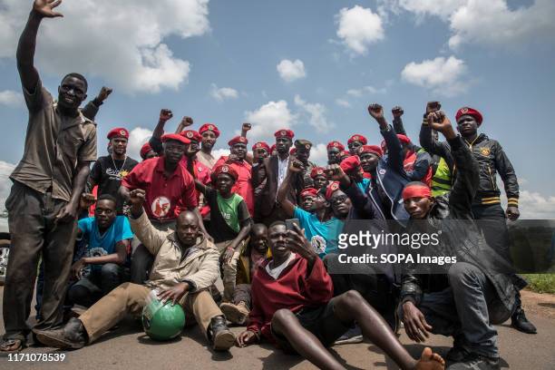 Bobi Wine's team of volunteer supporters pictured on the way to Hoima. Wine aka Robert Kyagulanyi, campaigned in Hoima ahead of a by-election. It was...
