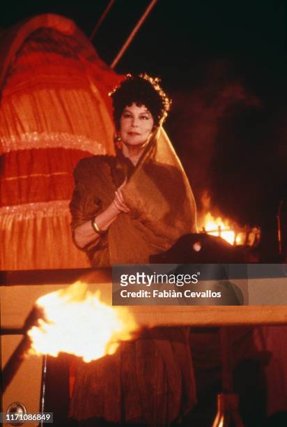 Actrice américaine Ava Gardner, dans le rôle de la redoutable Agrippine dans la mini-série télévisée Anno Domini, réalisée par Stuart Cooper La série...