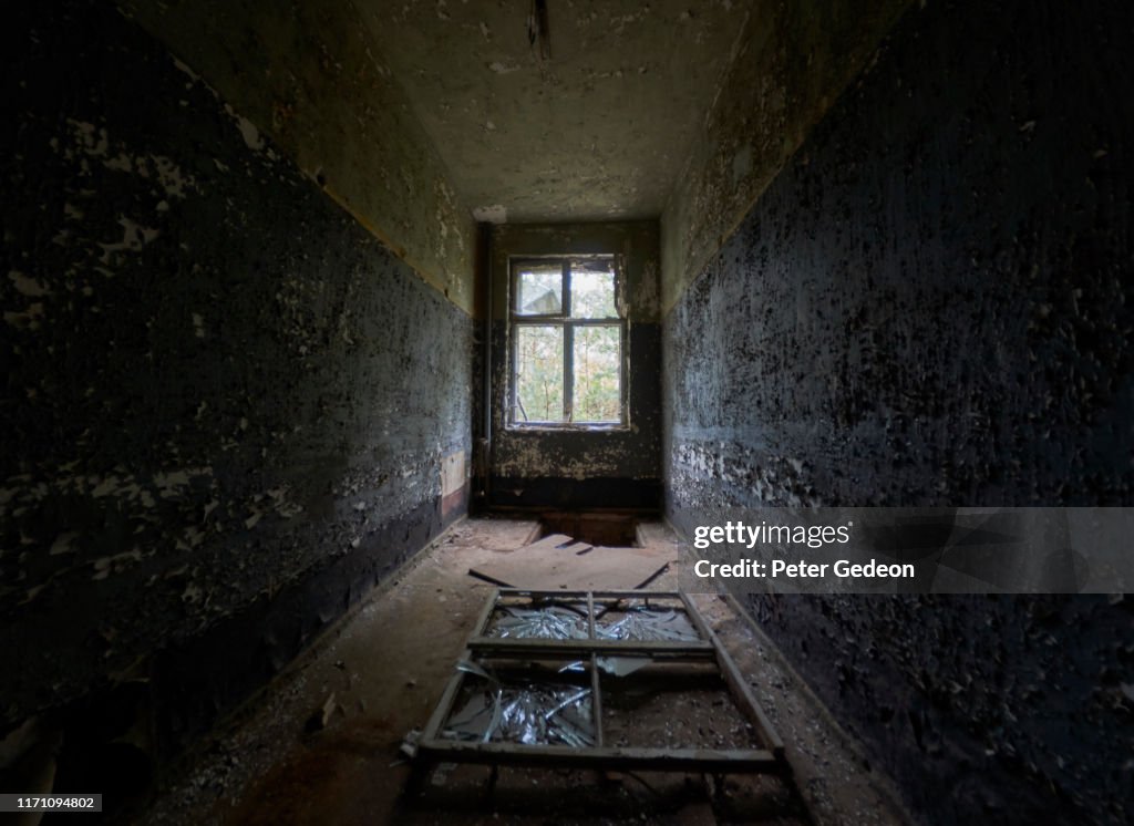 Abandoned secret soviet military base - Distressed Room with a window