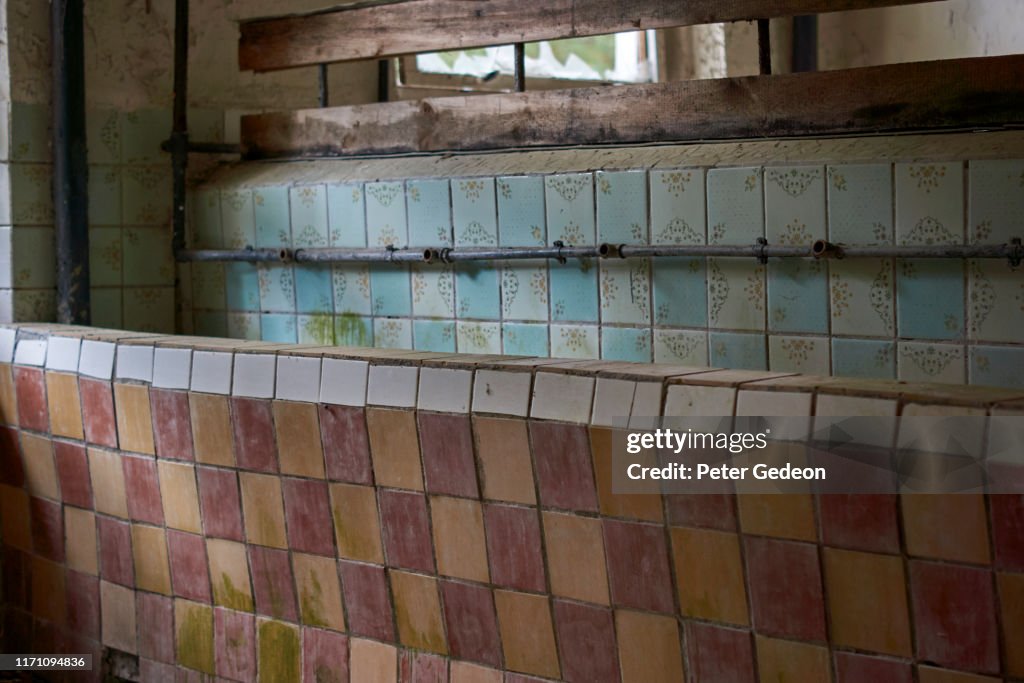 Abandoned secret soviet military base - bathroom sink