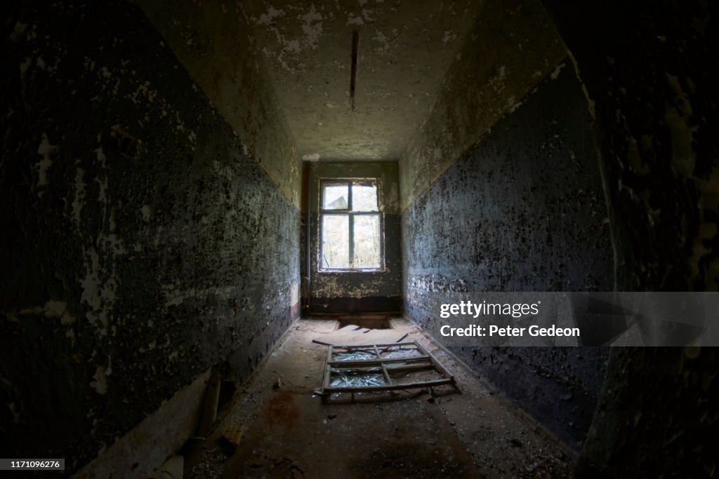 Abandoned secret soviet military base - Distressed Room with a window