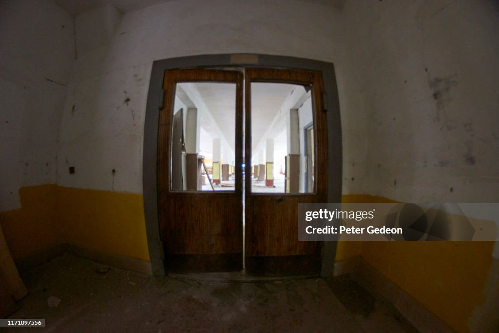 Abandoned secret soviet military base - door way