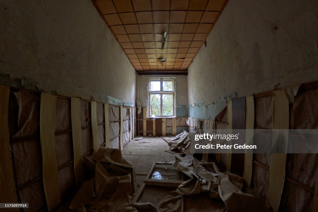 Abandoned secret soviet military base - Distressed Room with a window