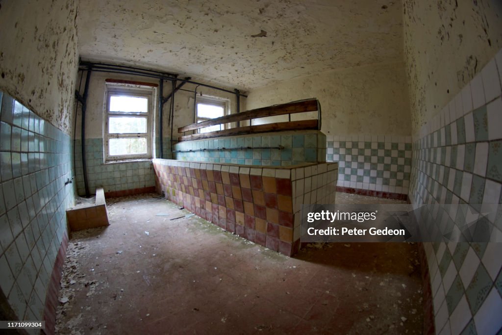 Abandoned secret soviet military base - bathroom sink