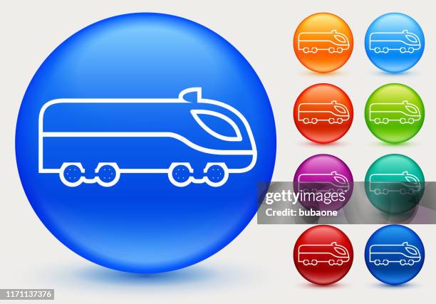mass transit train side view icon - bullet train stock illustrations