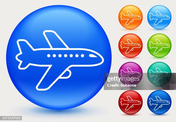 private airplane jet icon - plane shadow stock illustrations