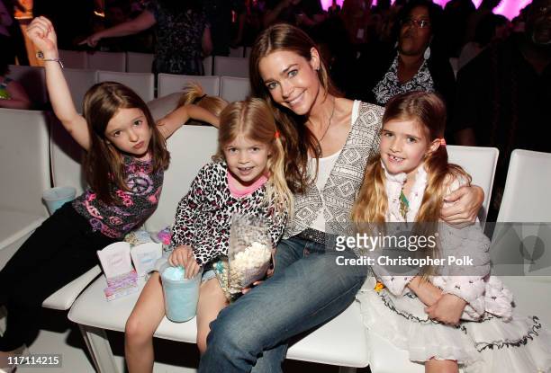 Actress Denise Richards and daughters Sam Sheen and Lola Rose Sheen attend Nickelodeon's exclusive premiere for the upcoming primetime TV event of...