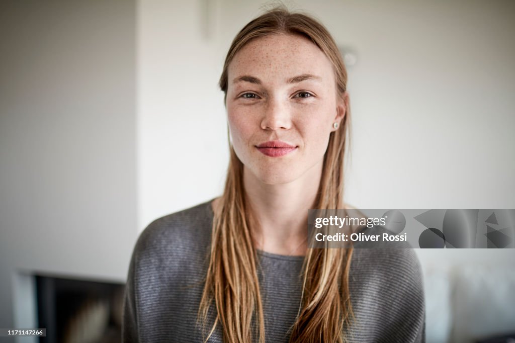 Portrait of confident young woman