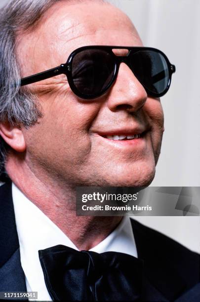 British Jazz musician George Shearing, New York, New York, 1980.