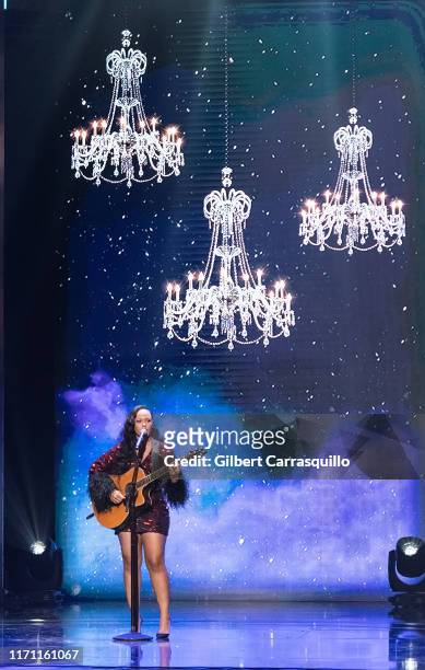 Singer Elle Varner performs on stage during the 2019 Black Girls Rock! at NJ Performing Arts Center on August 25, 2019 in Newark, New Jersey.