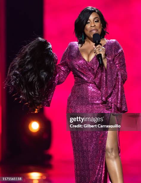 Comedian, actress Niecy Nash speaks on stage during the 2019 Black Girls Rock! at NJ Performing Arts Center on August 25, 2019 in Newark, New Jersey.