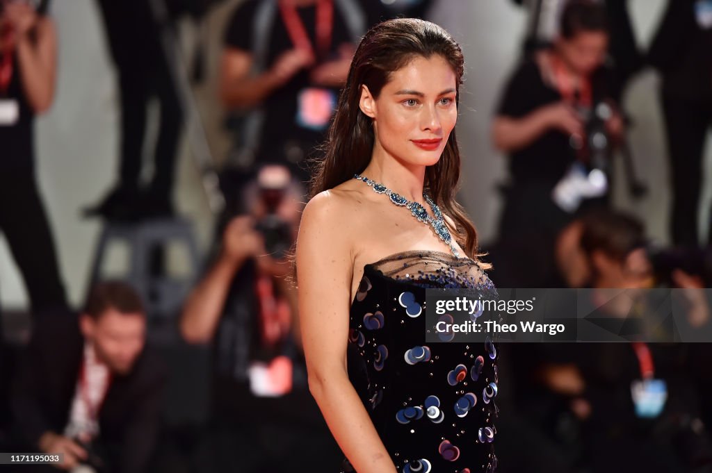 Marica Pellegrinelli walks the red carpet ahead of the "Seberg